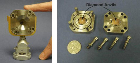 diamond anvil cells used in high pressure experiments