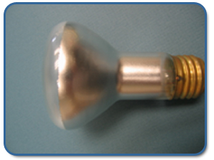 A Reflector lamp (Type R) light Bulb.