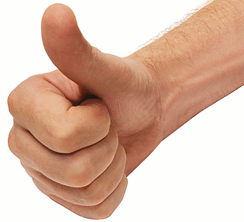  illustration of thumbs up