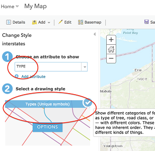 Symbolizing by an attribute in ArcGIS Online