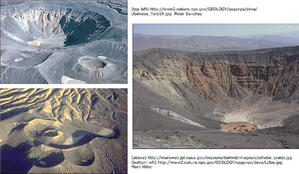 Craters in Death Valley