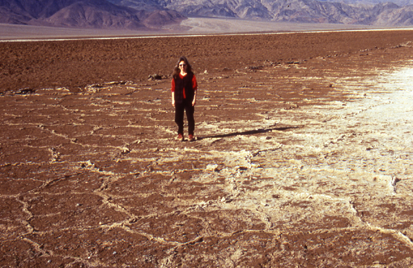Salt flats in midwinter, Death Valley.