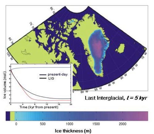 Simulation of Climate Change Influence on Greenland Ice Sheet Based on NCAR Climate Model