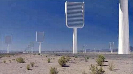 Artificial Carbon-Capturing "Super Trees" in the desert
