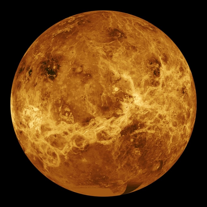 Image of the planet Venus, taken from NASA Magellan