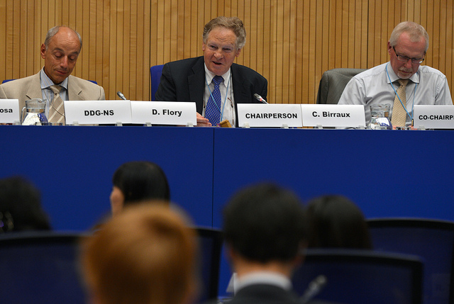 Image of important chair people taking questions