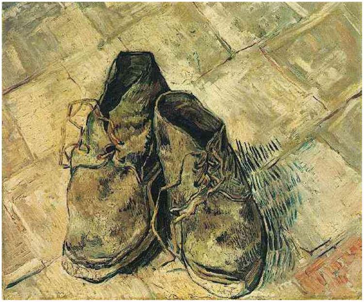 van gogh painting of boots