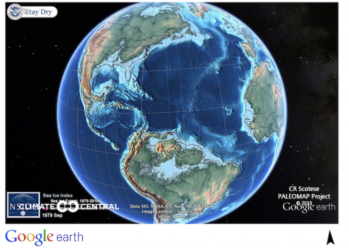 Ma[ of continents and the Atlantic Ocean during the PETM. current coastlines were underwater