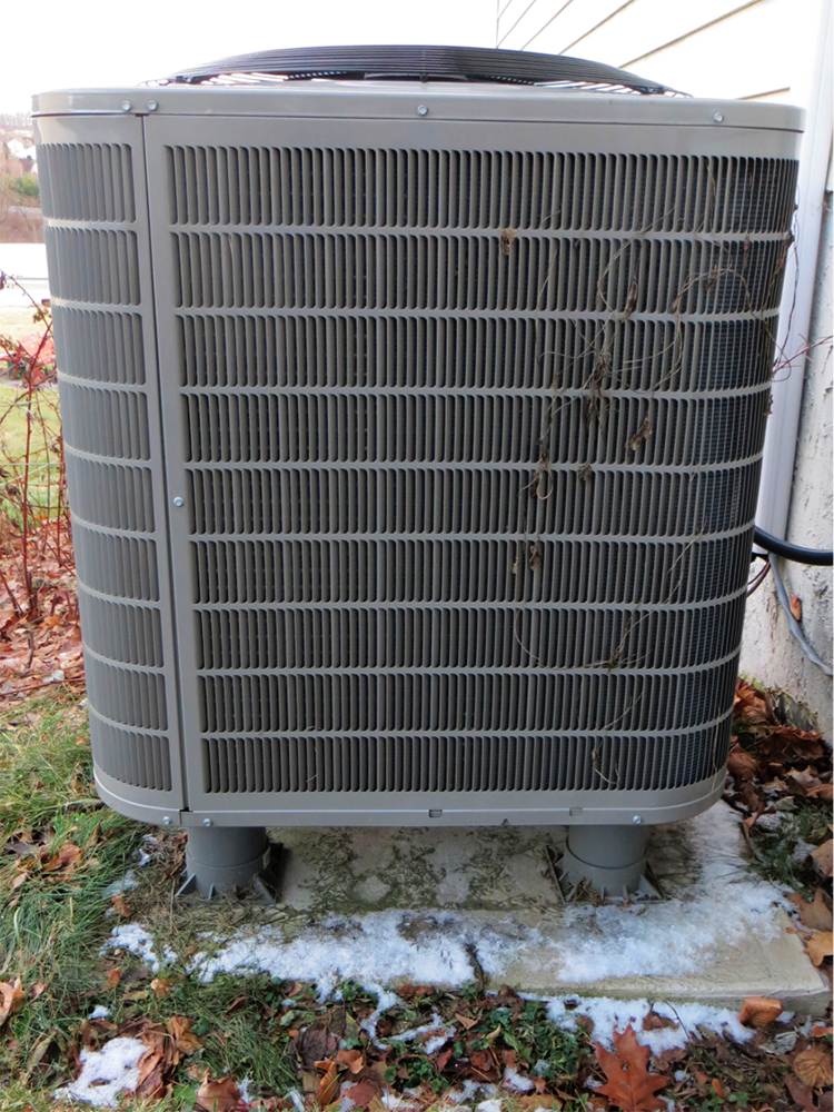 An energy-saving heat pump may not be beautiful, but its efficiency reduces the cost of air conditioning in summer and heat in winter. 