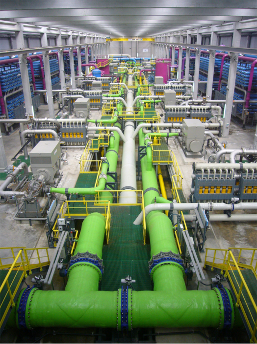 Desalination plant. See image caption for description.