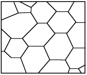 Schematic diagrams illustrating porosity in sedimentary rock in a crystalline rock.