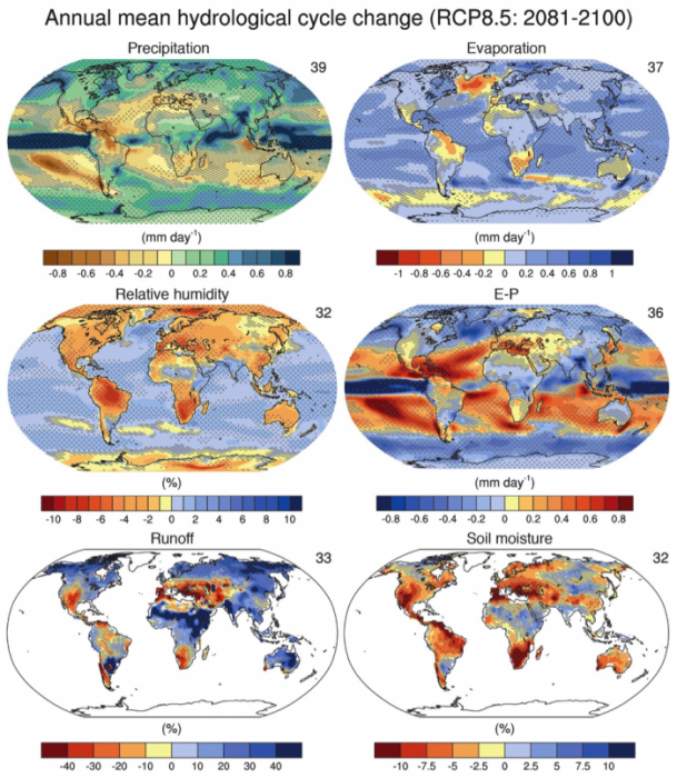 relative humidity world map