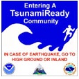 "Entering a Tsunami-Ready Community" graphic
