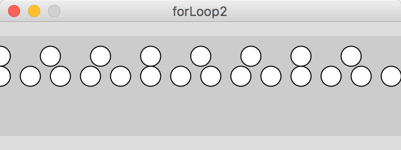 Screenshot of program in which a for loop's increment is changed