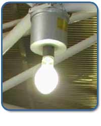 Image of a mercury vapor lamp