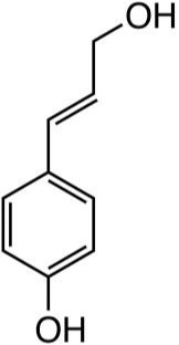 Chemical structure for p-coumaryl alcohol
