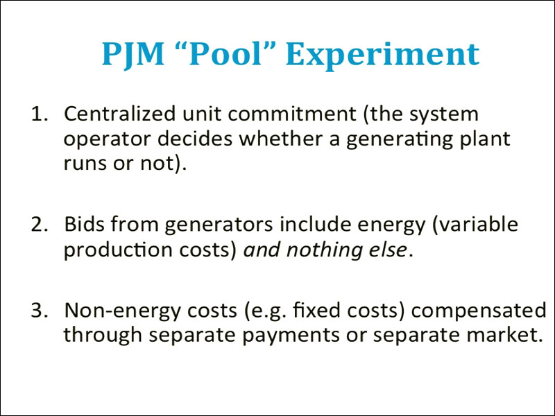 Powerpoint slide showing PJM 