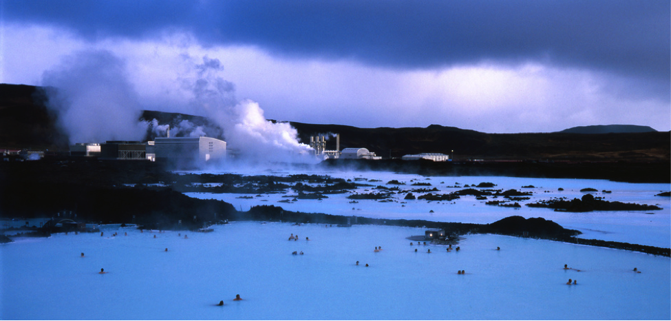 geothermal resource plant in Blue Lagoon, Iceland