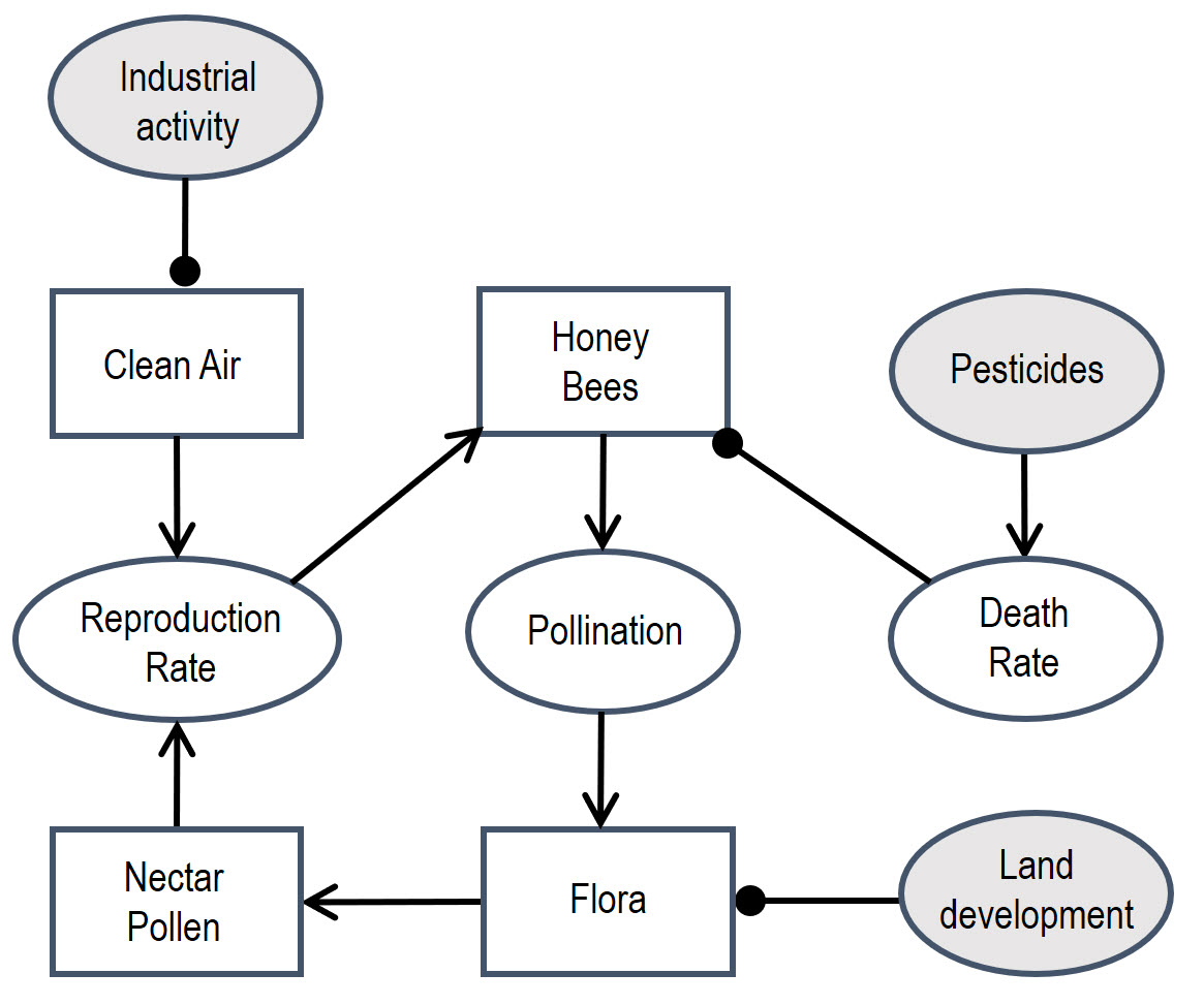 System diagram for honey bee hive system.