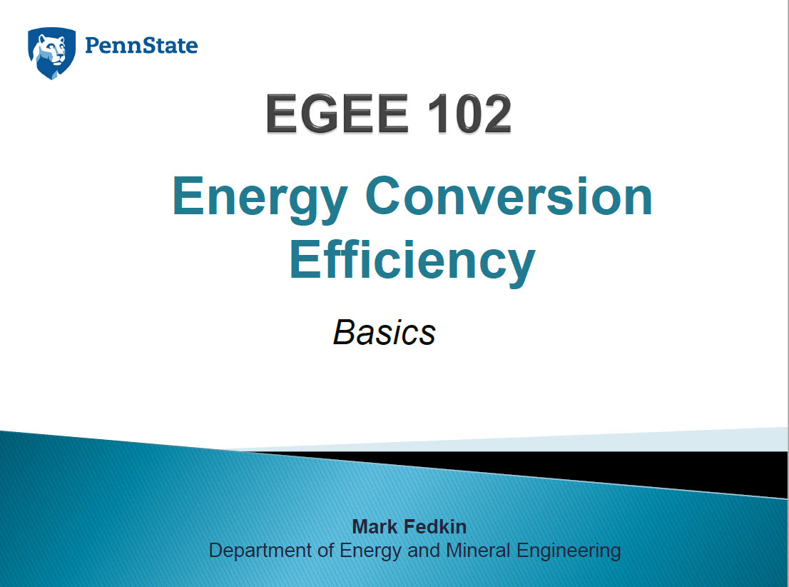 Link to Energy Conversion presentation