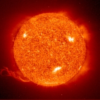 Picture of Sun as seen from space