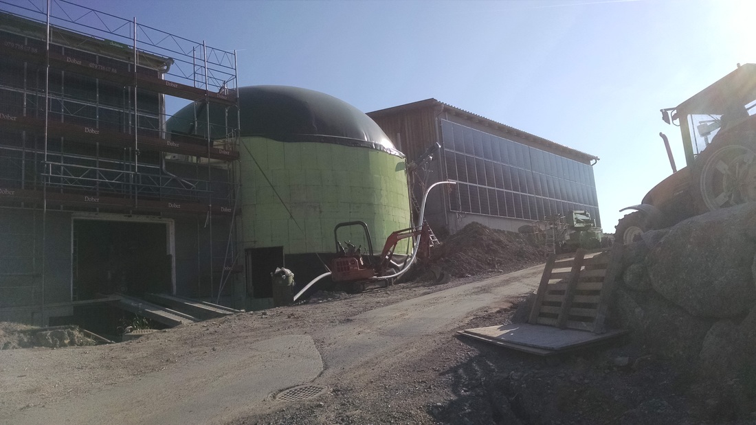 Digestion tanks in Kussnacht, Switzerland.