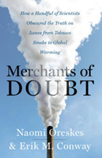 Cover of Merchants of Doubt book.