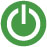 energy industry outcomes icon: a power button