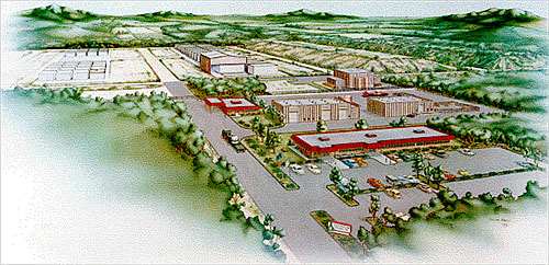 Detailed sketch of the proposed Pennsylvania LLRW disposal facility.