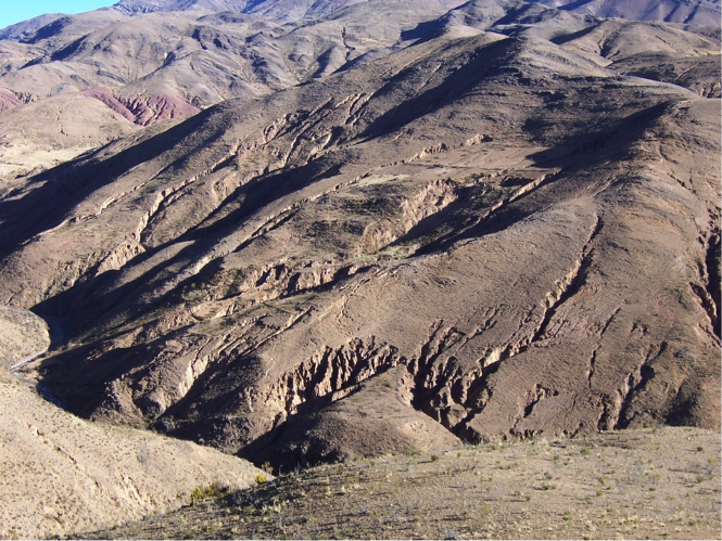 Photo of an Andean agroecosystem in Bolivia during the long dry season