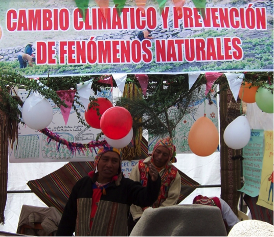 Farmer-educator with a Peruvian NGO at a "knowledge fair"