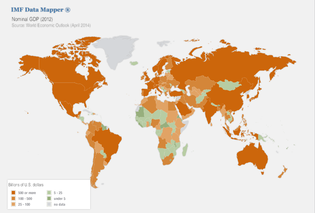 GDP World Map, see text description in link below