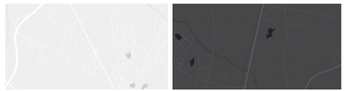 Example of light gray and dark gray canvas basemaps