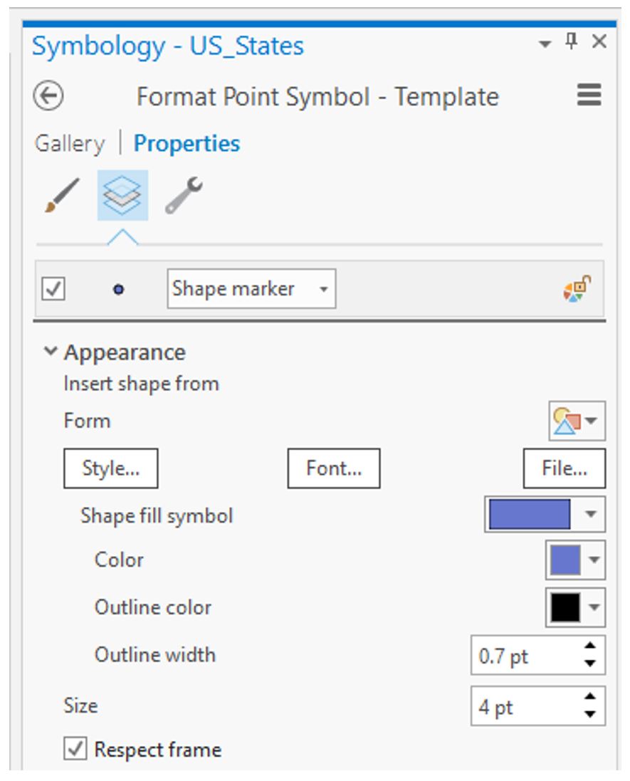 screen capture: changing the style of your proportional symbol template