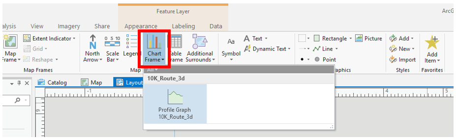 screenshot: inserting a profile graph into your layout
