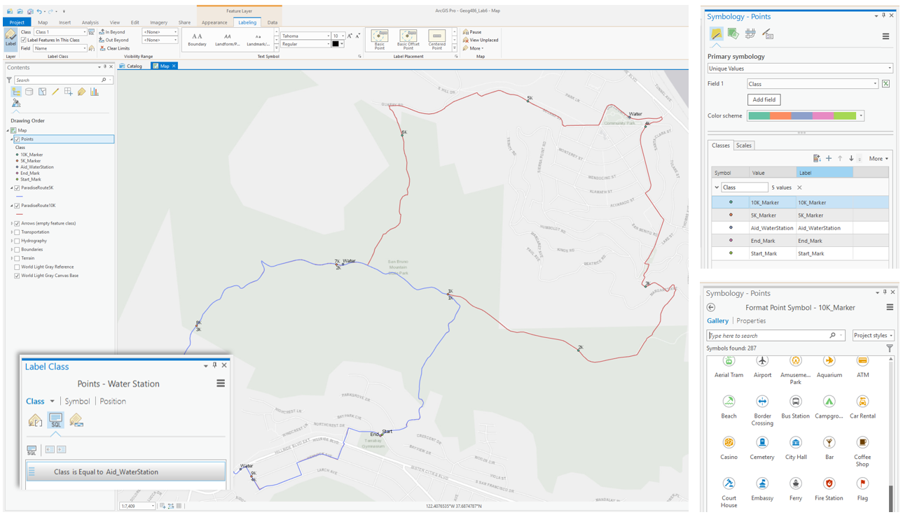 screenshot:  symbolizing data related to the Paradise Valley Trail Run