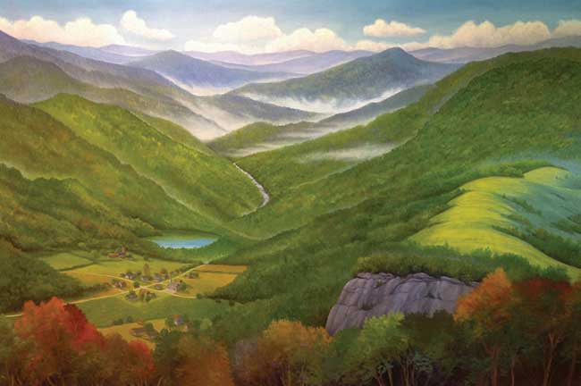 painting of the southern Appalachians