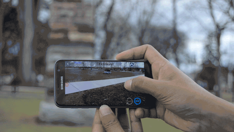 augmented reality mobile application, see text above