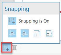  Screenshot of snapping window. Snapping is on