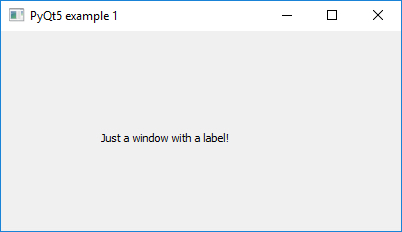 computer window with the words "just a window with a label"