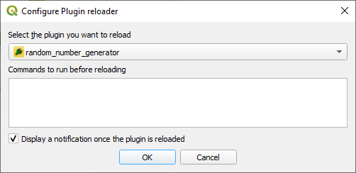 screenshot of reloader with select plugin and ok options