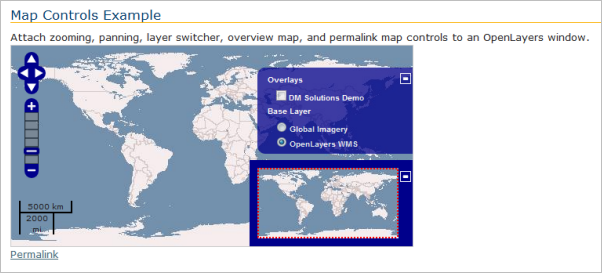  OpenLayers controls example