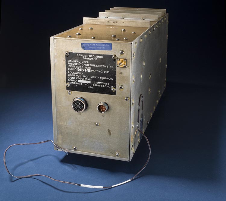 Atomic clock built for the first GPS satellites in the late 1970s