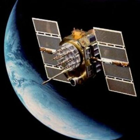 image of a Block II Satellite in orbit