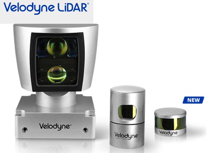 Three models of Velodyne LiDAR for UAS