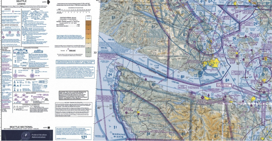 example of a sectional aeronautical chart