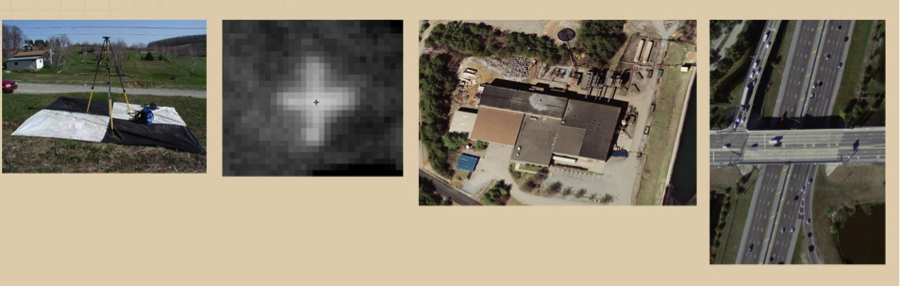 4 examples of different types of ground control points. see text below for more information