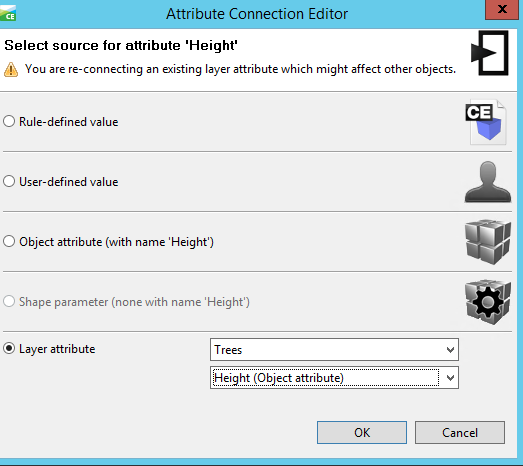 Screenshot Attribute Connection Editor