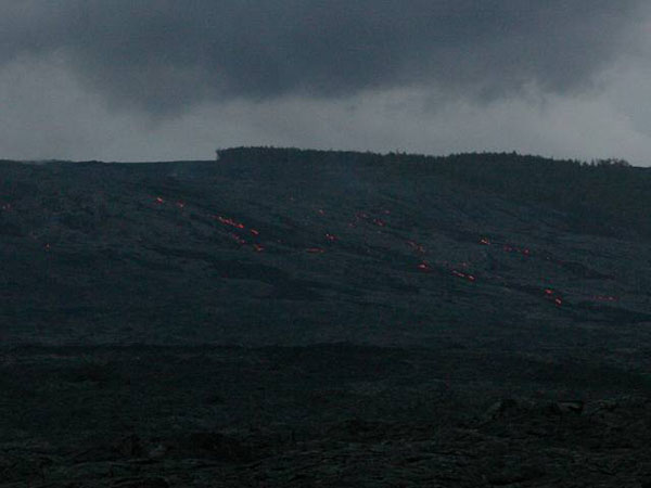 Lava flowing from East Rift of Kilauea.