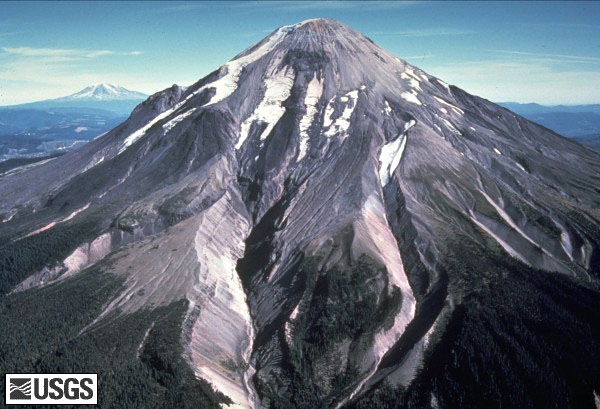 Mt. St. Helens on April 10, 1980.
